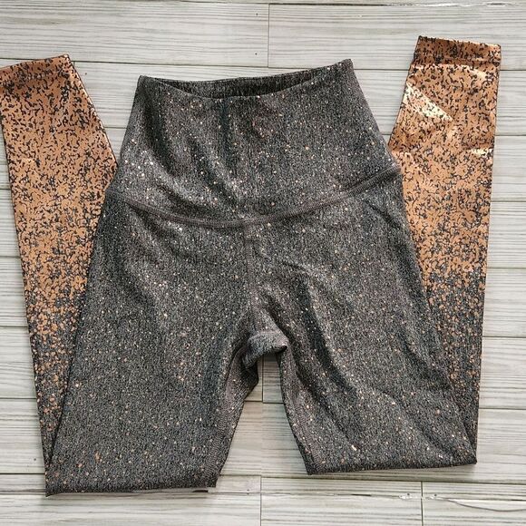 Beyond Yoga Ombre Sparkling Rose Gold Leggings in Gray Size XS - Picture 2 of 12